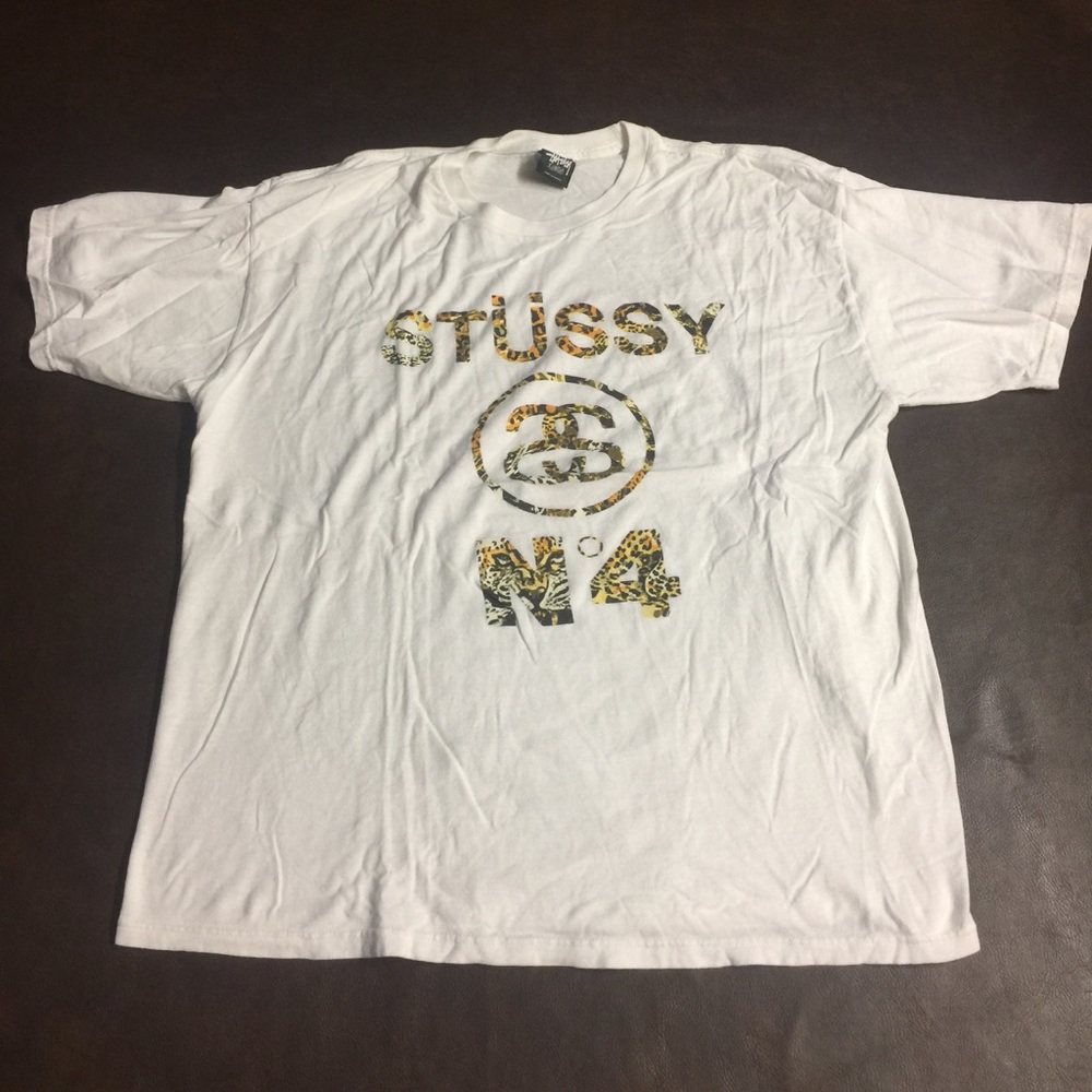 Stussy Tee Camo Letters XL